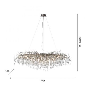 Paul Neuhaus 2031-55 - Lustra uz auklas ICICLE 15xG9/40W/230V