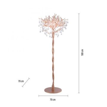 Paul Neuhaus 232-11 - Grīdas lampa ICICLE 5xG9/40W/230V vara