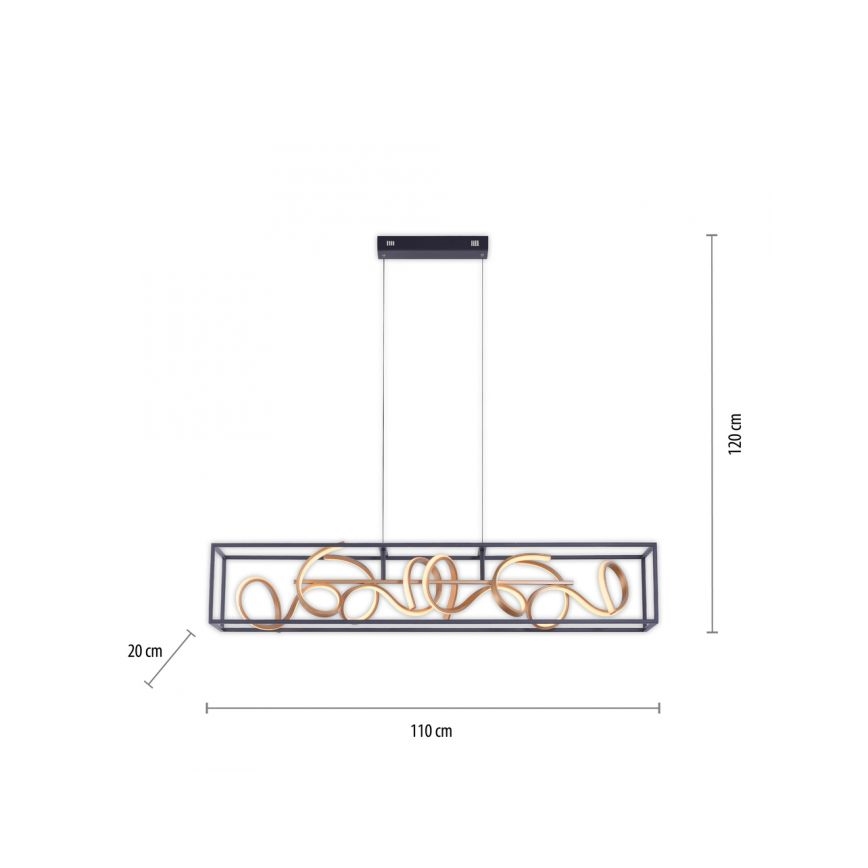 Paul Neuhaus 2416-18 - LED Aptumšojama griestu lustra SELINA 4xLED/10,2W/230V