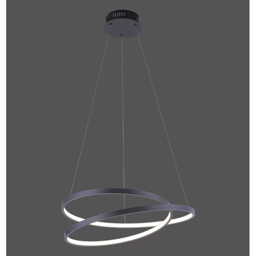 Paul Neuhaus 2472-18 - LED Aptumšojama lustra uz auklas ROMAN LED/30W/230V melna