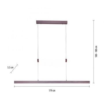 Paul Neuhaus 2568-24 - LED Aptumšojama lustra ar auklu ADRIANA LED/14W/230V 2700-5000K