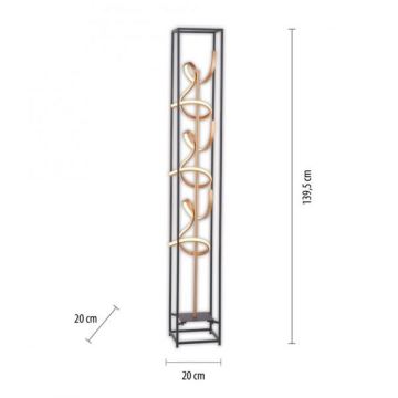 Paul Neuhaus 415-18 - LED Aptumšojama grīdas lampa SELINA 3xLED/10.W/230V