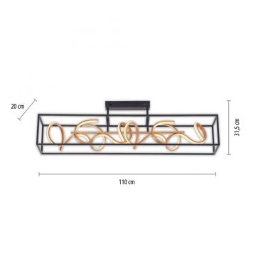 Paul Neuhaus 6473-18 - LED Aptumšojama piekaramā lustra SELINA 4xLED/10,2W/230V