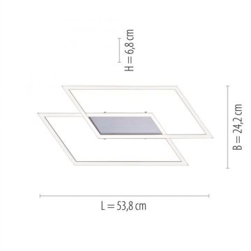 Paul Neuhaus 8192-55 - LED Aptumšojama pieliekama lustra INIGO 2xLED/12W/230V