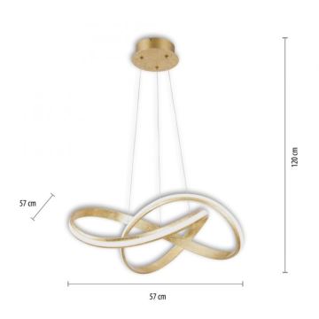 Paul Neuhaus 8291-12 - LED Aptumšojama lustra ar auklu MELINDA LED/30W/230V