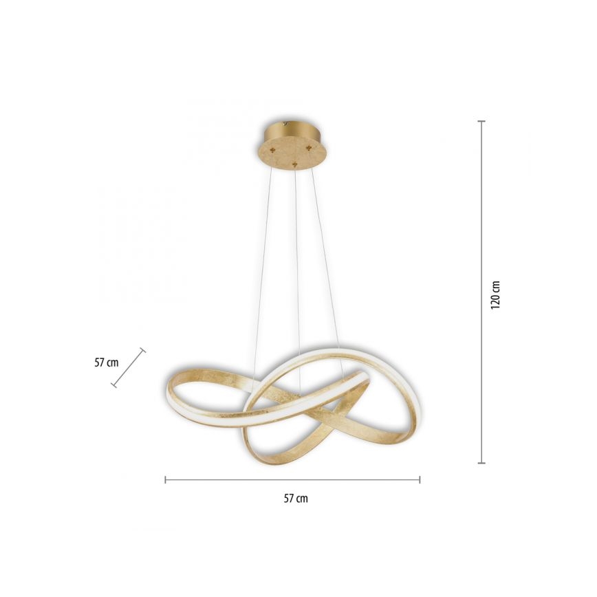 Paul Neuhaus 8291-12 - LED Aptumšojama lustra ar auklu MELINDA LED/30W/230V