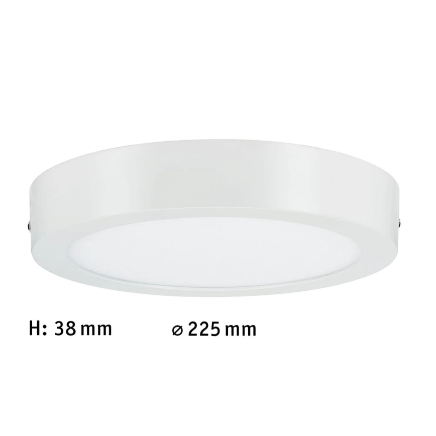 Paulmann 70642 - LED/12,5W Griestu lampa LUNAR 230V d. 22,5 cm balta