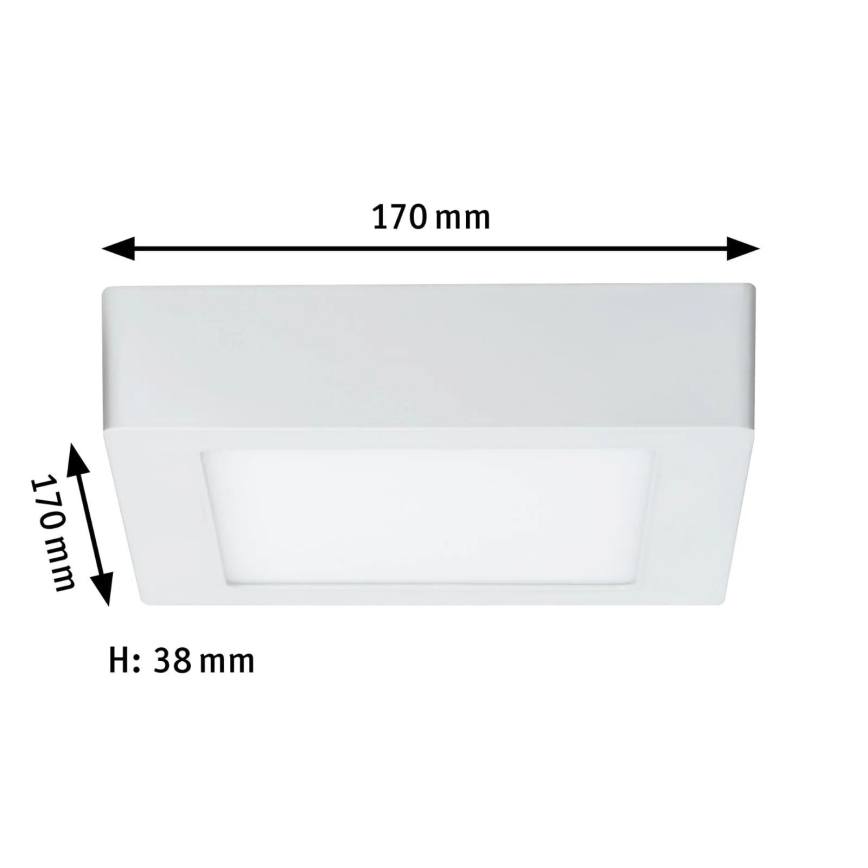 Paulmann 70644 - LED/11W Griestu lampa LUNAR 230V 17x17 cm balta