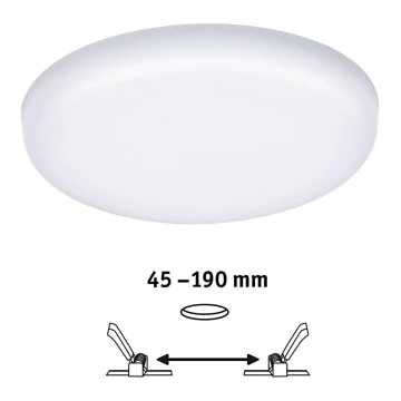 Paulmann 92392 - LED/17,5W IP44 Iebūvējamais vannas istabas gaismeklis VARIFIT 230V