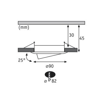 Paulmann 92817 - KOMPLEKTS 3xLED/7W IP23 Aptumšojama vannas istabas piekaramo griestu lampa COIN 230V