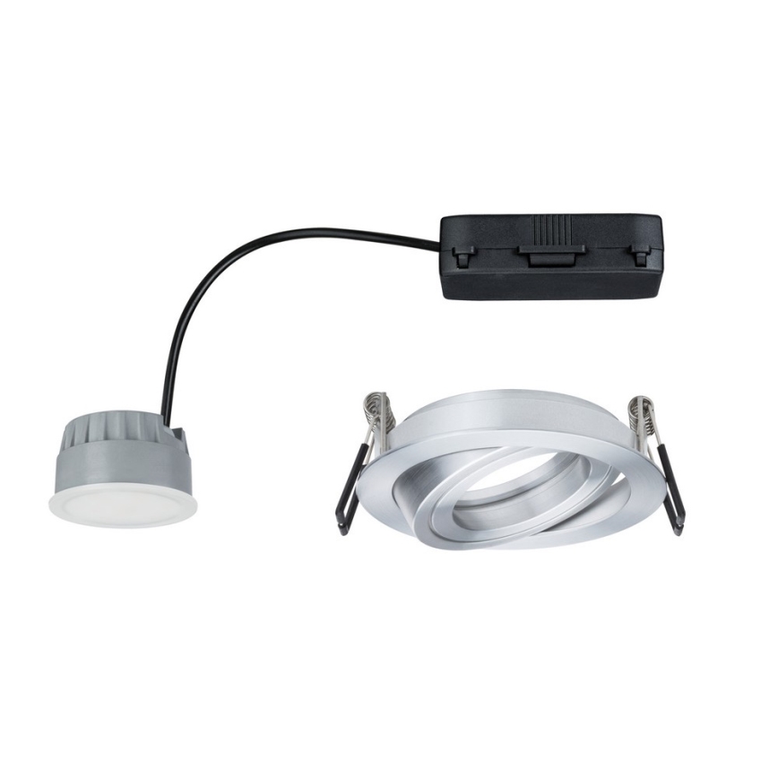 Paulmann 92832 - LED/7W aptumšojams vannas istabas iegremdēts gaismeklis COIN 230V