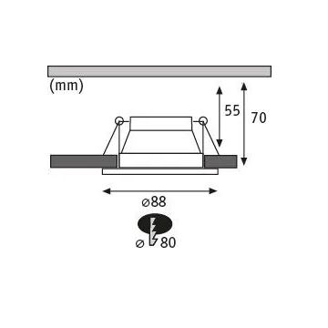 Paulmann 93402 - KOMPLEKTS 3xLED/6W IP44 Aptumšojama vannas istabas piekaramo griestu lampa COLE 230V