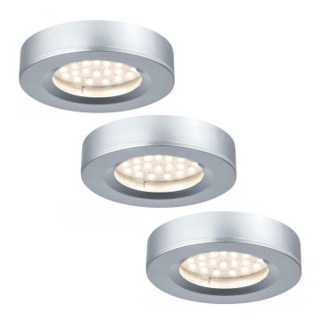 Paulmann  93580 - KOMPLEKTS 3xLED/2,5W Iebūvējamais gaismeklis FURNITURE 230/12V