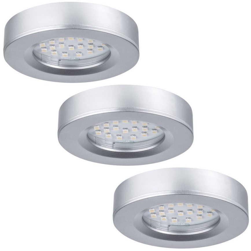 Paulmann  93580 - KOMPLEKTS 3xLED/2,5W Iebūvējamais gaismeklis FURNITURE 230/12V