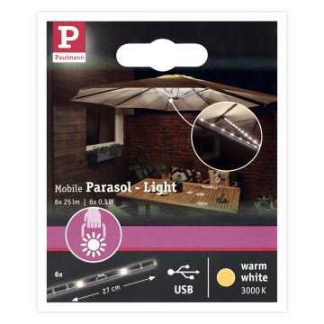 Paulmann 94219 - LED/1,8W Nojumes apgaismojums 5V/USB 2,02m