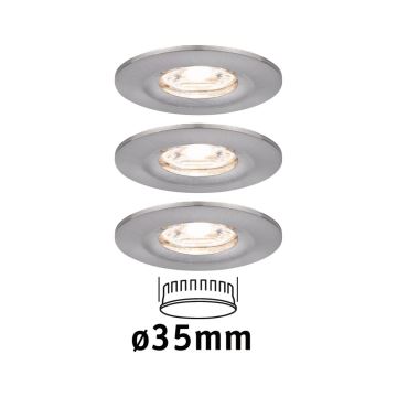 Paulmann 94301 - KOMPLEKTS 3x LED/4W IP44 Vannas istabas iegremdējama lampa NOVA 230V