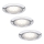 Paulmann 99814 - KOMPLEKTS 3x LED Iegremdēts Apgaismojums MICRO LINE LED/1W/230V/12V