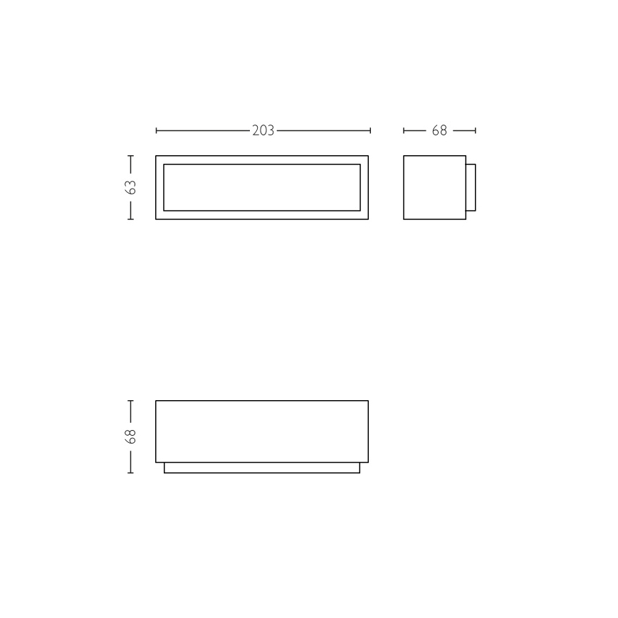 Philips - LED Āra sienas gaismeklis LED/4,5W IP44