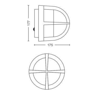 Philips - Āra sienas gaismeklis 1xE27/42W/230V IP44