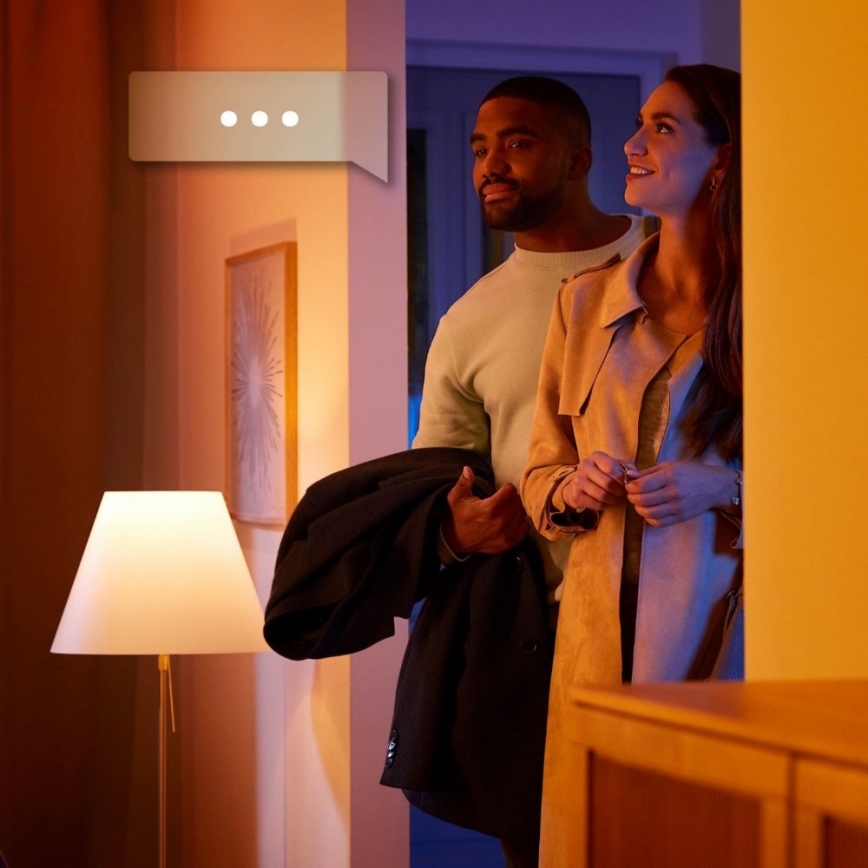 Philips - LED Aptumšojams starmetis Hue BUCKRAM 3xGU10/5W/230V