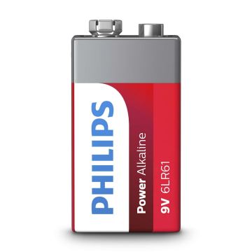 Philips 6LR61P1B/10 - Alkaline baterija 6LR61 POWER ALKALINE 9V 600mAh