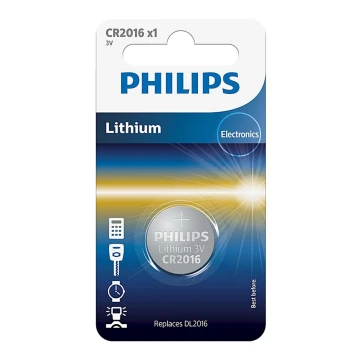 Philips CR2016/01B - Litija pogas tipa baterija CR2016 MINICELLS 3V 90mAh