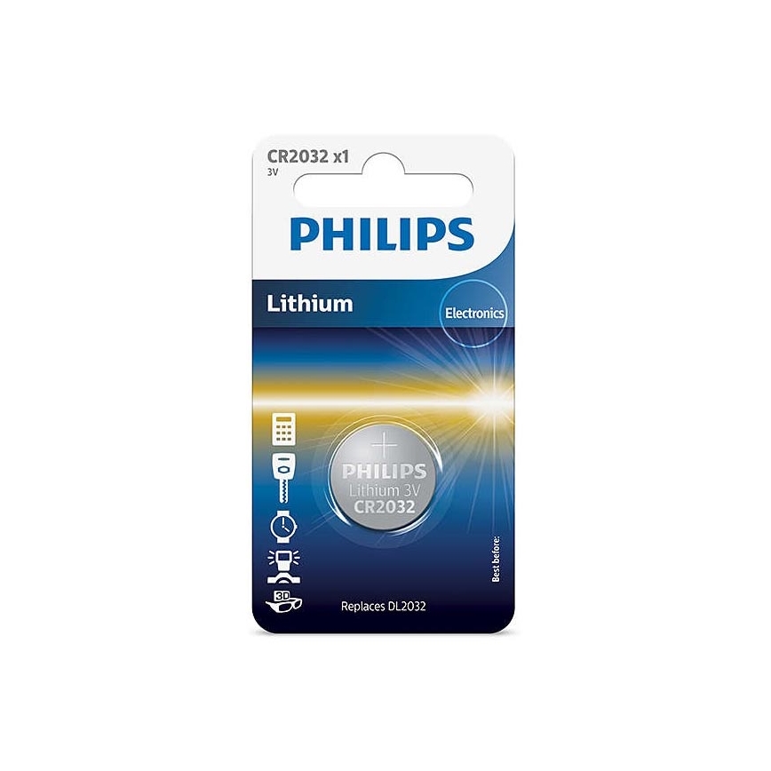 Philips CR2032/01B - Litija pogas tipa baterija CR2032 MINICELLS 3V 240mAh