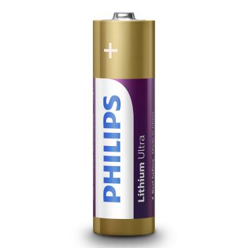 Philips FR6LB4A/10 - 4 gab Litija baterija AA LITHIUM ULTRA 1,5V 2400mAh