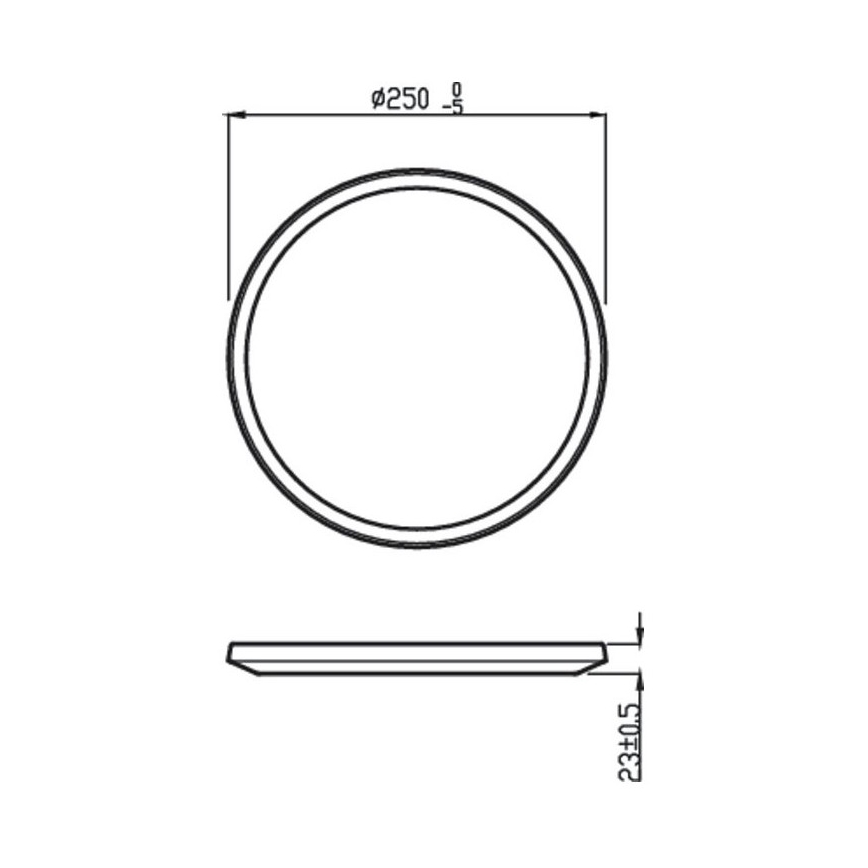 Philips - LED Aptumšojama āra lampa SUPERSLIM SCENE SWITCH LED/15W/230V IP54 melna