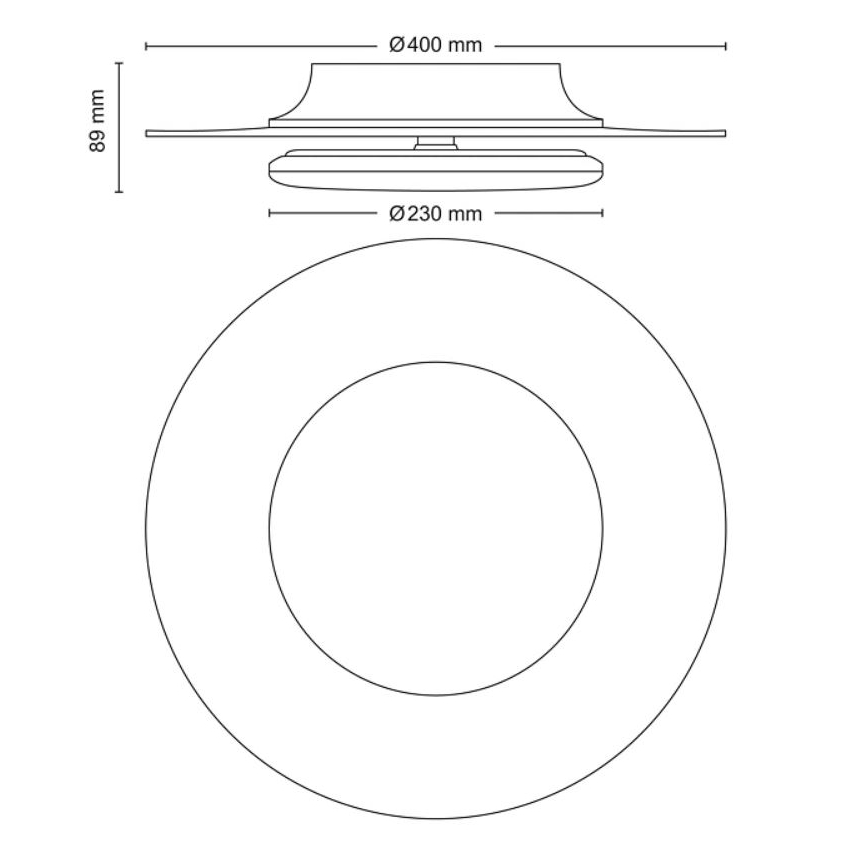 Philips- LED Aptumšojama griestu lampa SCENE SWITCH LED/30W/230V 2700K melna