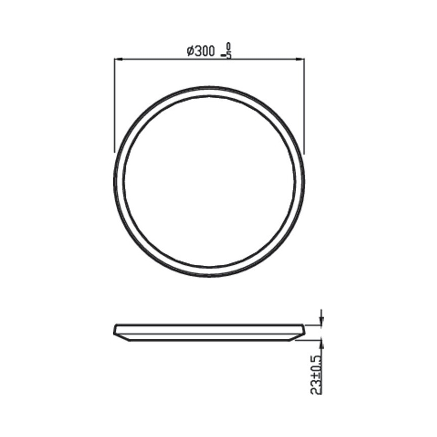 Philips - LED Aptumšojams griestu gaismeklis SCENE SWITCH LED/18W/230V IP44 2700K