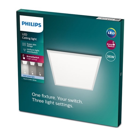Philips - LED Aptumšojams griestu gaismeklis SLIM SCENE SWITCH LED/36W/230V 4000K