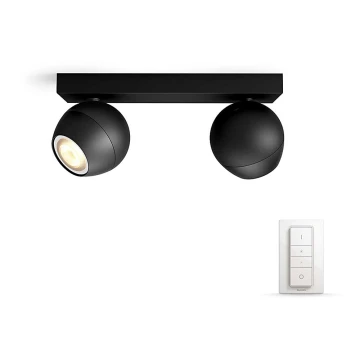 Philips - LED Aptumšojams starmetis Hue BUCKRAM 2xGU10/5,5W