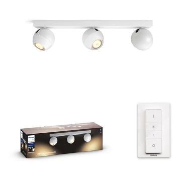 Philips - LED Aptumšojams starmetis Hue BUCKRAM 3xGU10/5W/230V