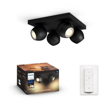 Philips - LED Aptumšojams starmetis Hue BUCKRAM 4xGU10/5W/230V