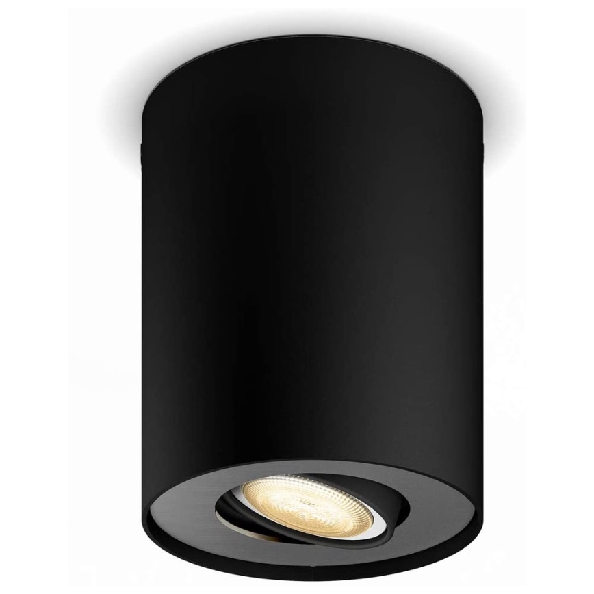 Philips - LED Aptumšojams starmetis Hue PILLAR 1xGU10/4,2W/230V 2200-6500K melna