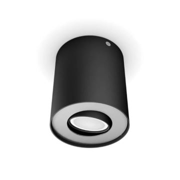 Philips - LED Aptumšojams starmetis Hue PILLAR 1xGU10/4,2W/230V 2200-6500K melna