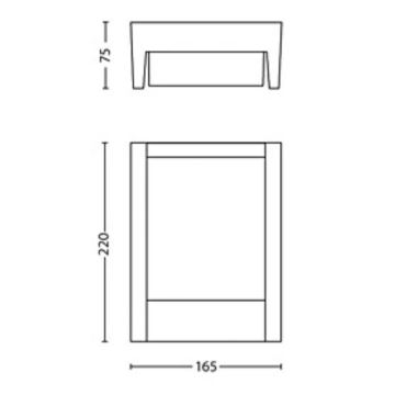 Philips - LED Āra sienas lampa ARBOUR LED/3,8W/230V IP44