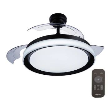 Philips - LED Griestu ventilators LED/35W/230V 5500/4000/2700K melns + tālvadības pults