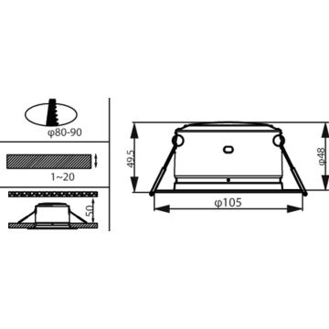 Philips - LED Iegremdējama lampa LED/2,2W/230V 3000K