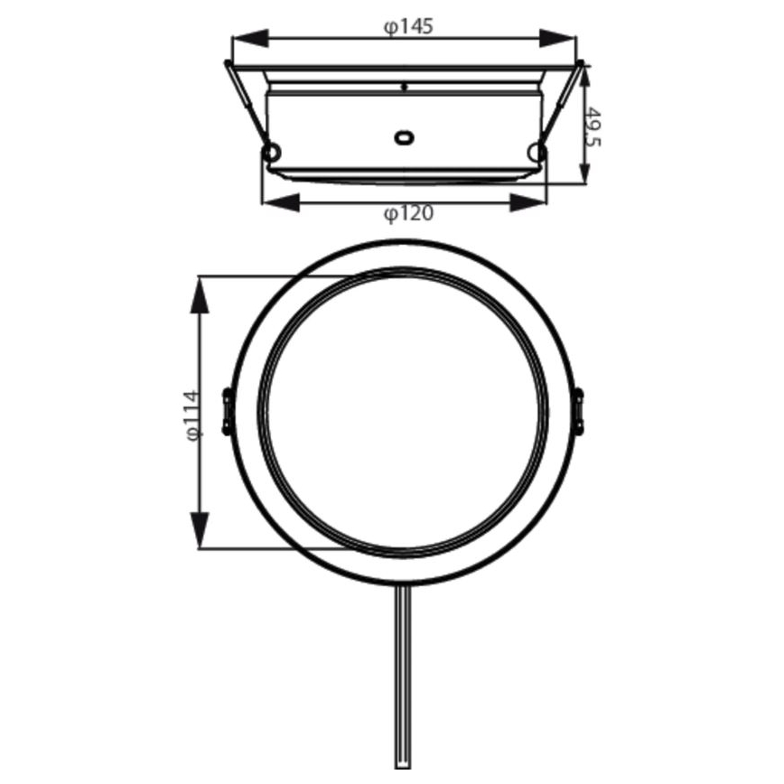 Philips - LED Iegremdējama lampa LED/4,8W/230V 3000K