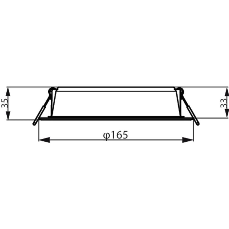 Philips - LED Iegremdējama lampa MESON LED/16,5W/230V 6500K