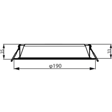 Philips - LED Iegremdējama lampa MESON LED/20W/230V 4000K