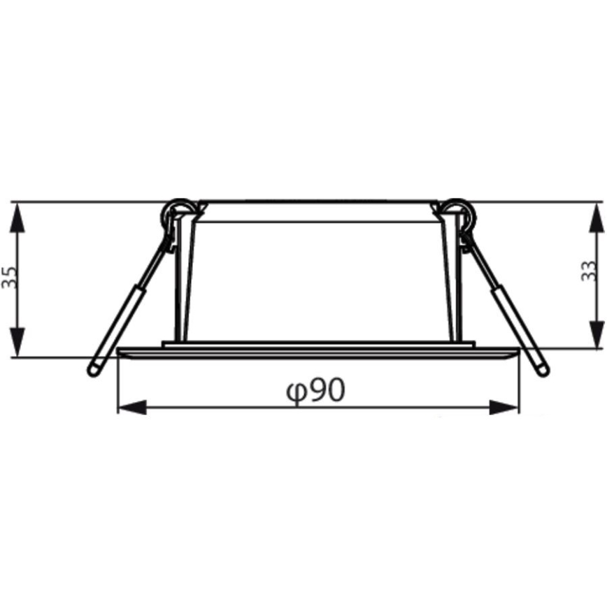 Philips - LED Iegremdējama lampa MESON LED/5,5W/230V 3000K