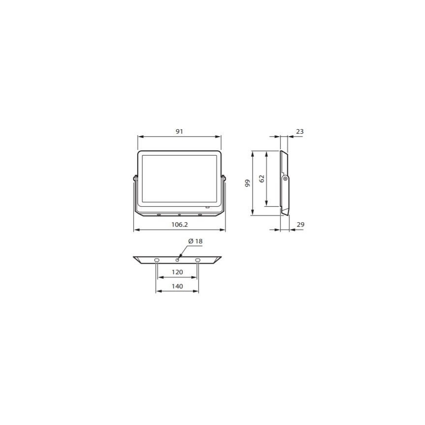 Philips - LED Prožektors DECOFLOOD LED/10W/230V IP65