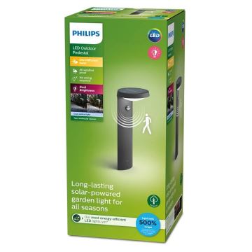 Philips - LED Saules enerģijas lampa ar sensoru LED/1,2W/4V 4000K IP44