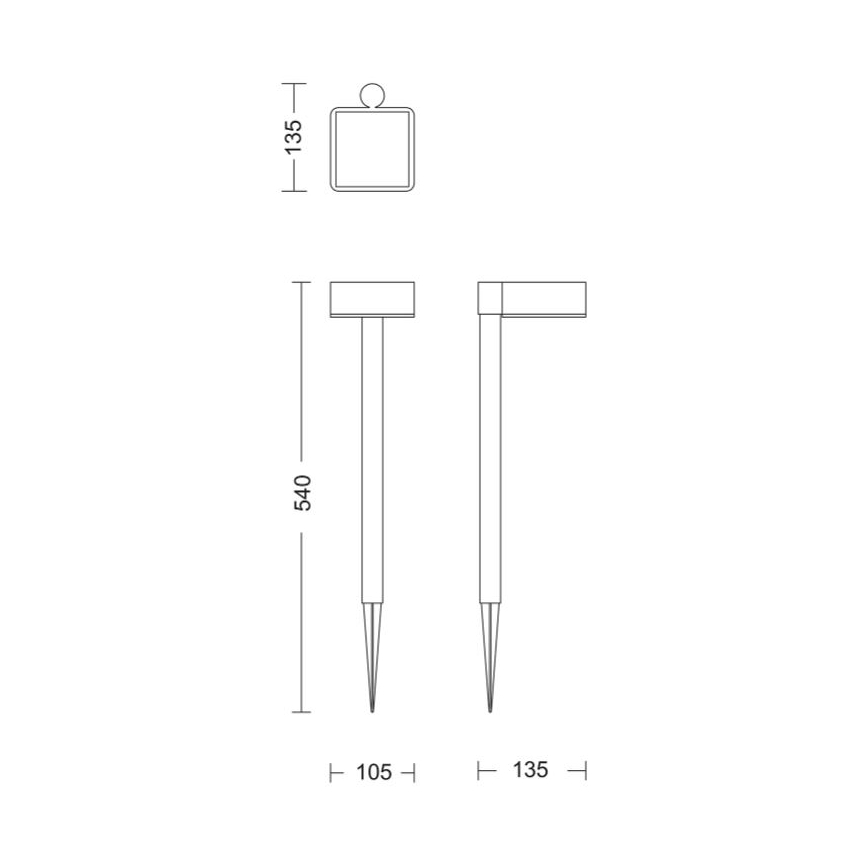 Philips - LED Saules enerģijas lampa VYNCE LED/1,5W/3,7V IP44