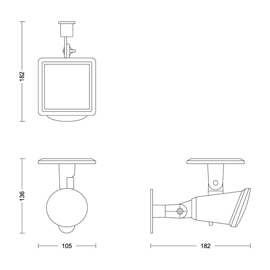 Philips - LED Saules enerģijas sienas lampa JIVIX LED/1,4W/3,7V IP44