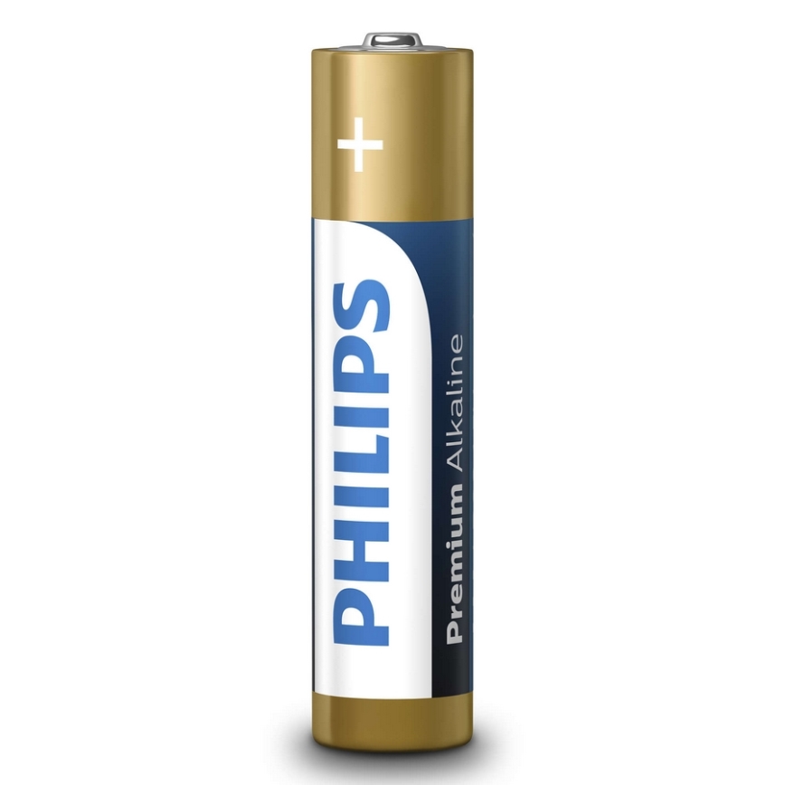 Philips LR03M4B/10 - 4 gab Alkaline baterija AAA PREMIUM ALKALINE 1,5V 1320mAh