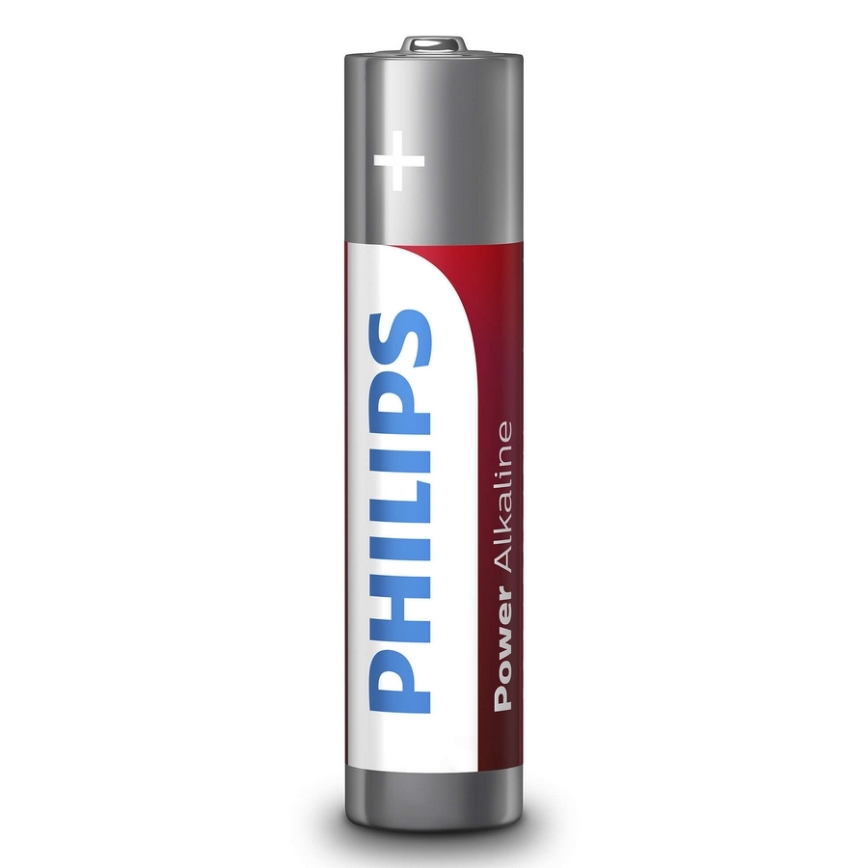 Philips LR03P12W/10 - 12 gab Alkaline baterija AAA POWER ALKALINE 1,5V 1150mAh